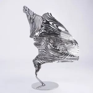 Stainless Steel Tornado Abstract Sculpture | Hotel Art Decoration