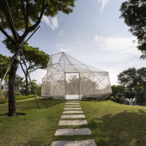 LIGHT AND SHADOW COTTAGE MINIMALIST GEOMETRIC LIGHT TRANSMITTING ART INSTALLATION CULTURAL TOURISM QUIET HEALING CHECK-IN LANDMARK