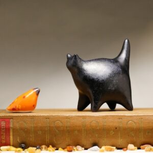 Abstract Chubby Cat Sculpture | Hotel Art Decoration